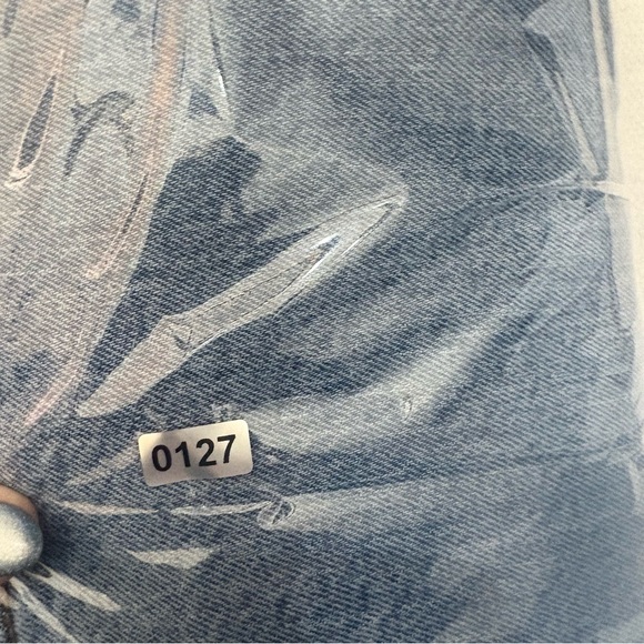 The Drop Raw Hem Straight Leg Jeans Light Wash Minimal Denim 28 - Picture 13 of 13